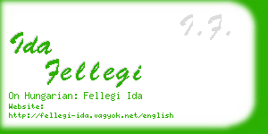 ida fellegi business card